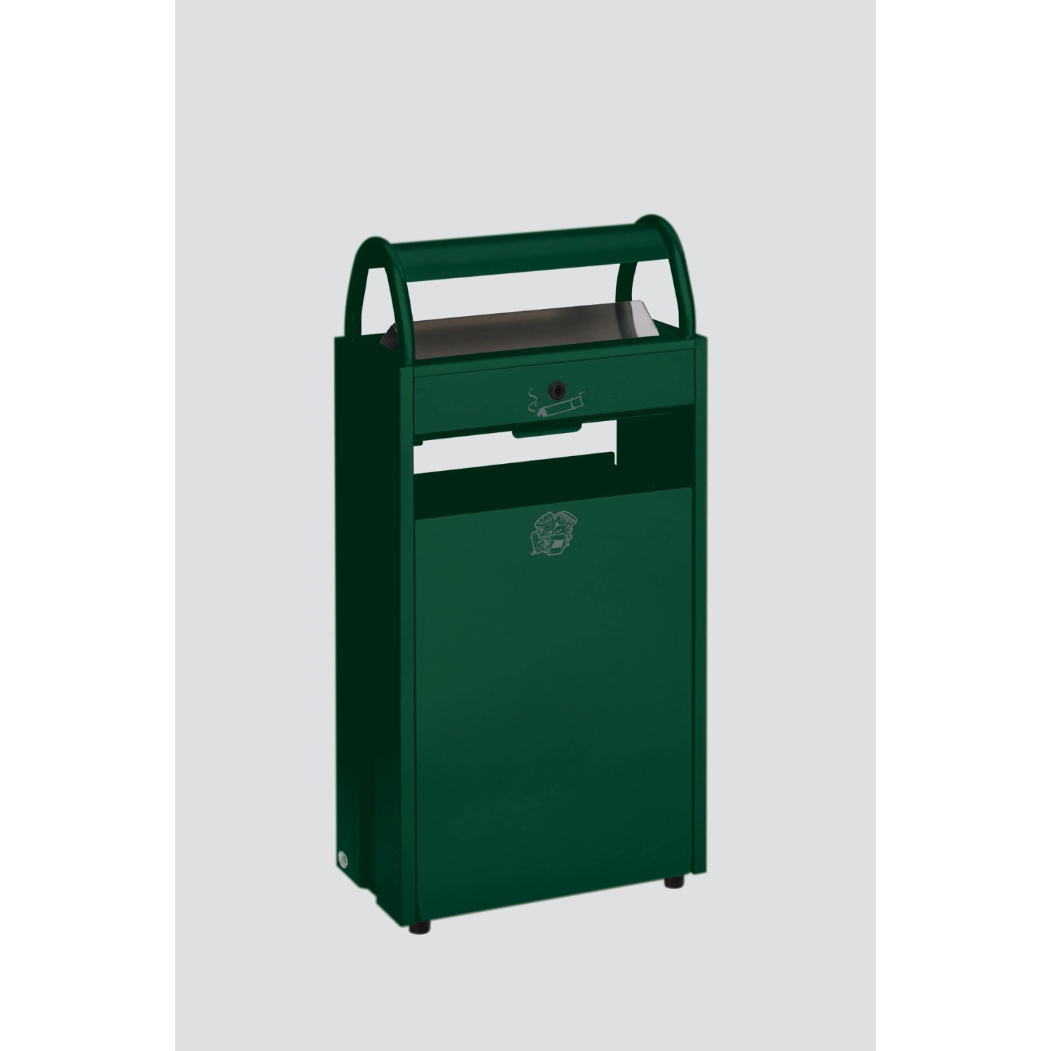 PROREGAL Kombiascher Mit Schloss Und Blenden 60 Liter HxBxT 98 x 48,5 x 26, günstig online kaufen