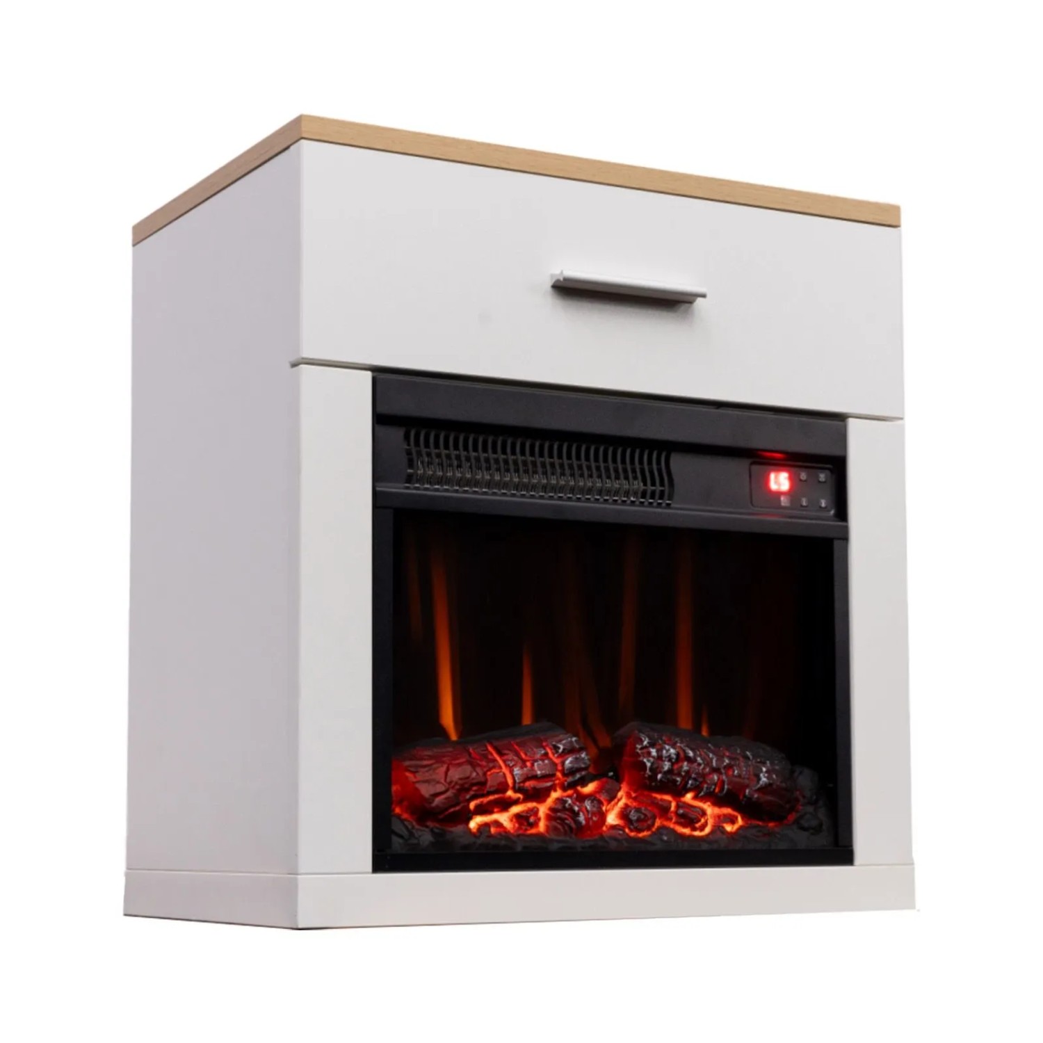 HOMAVO 14'' 1000W Elektrokamin mit Nachttisch