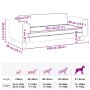 vidaXL Hundebett mit Verlängerung Grau 100x50x30 cm Kunstleder 172029_9