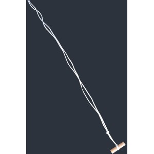 Rudisport Zugseil 120 cm mit Holzgriff für Schlitten.