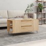 vidaXL Couchtisch Sonoma-Eiche mit Schubladen und Fächern, Holzwerkstoff, 102x44,5x50 cm.