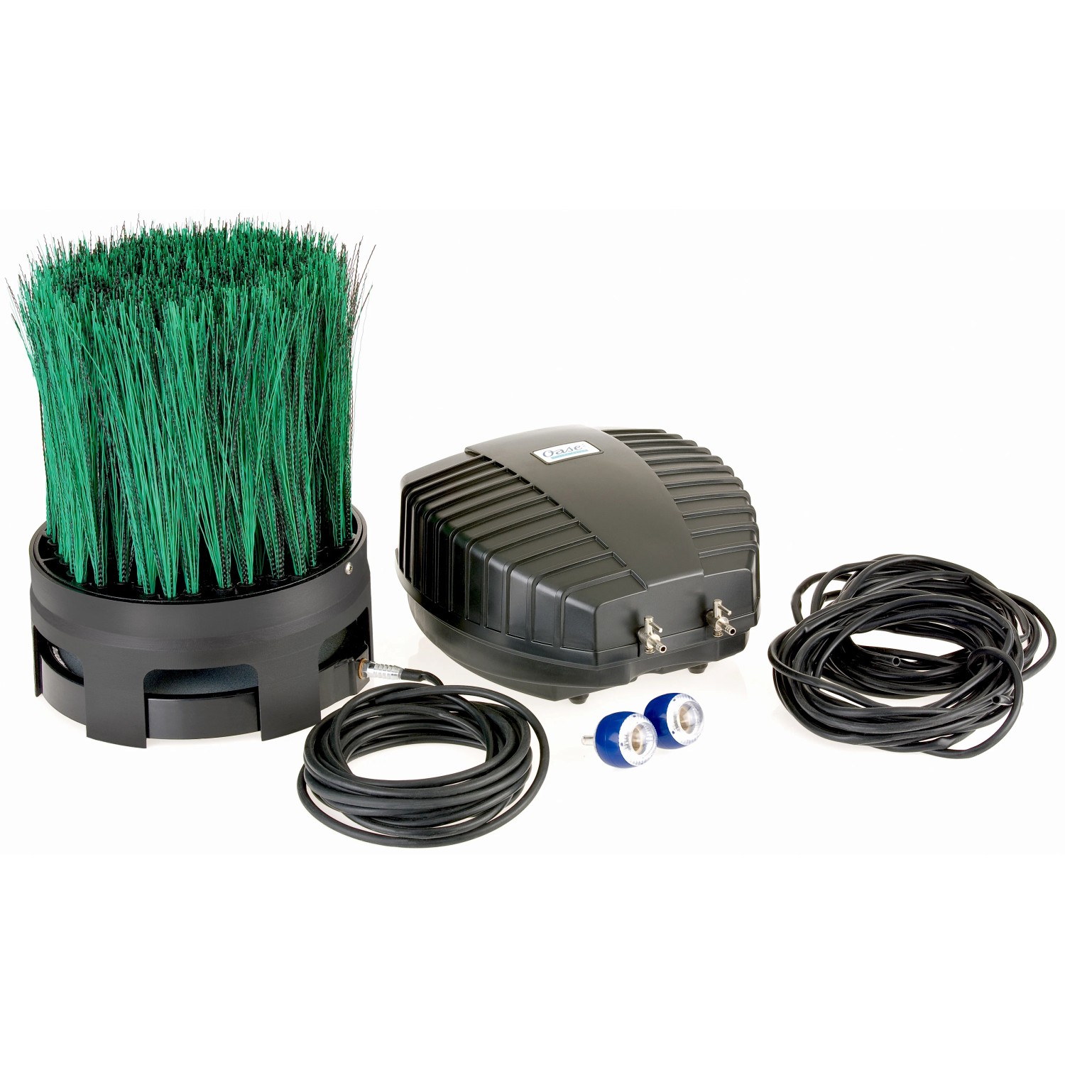 Oase OxyTex Set 1000: Teichbelüfter-Set mit Filtermedium, Luftpumpe und Zubehör für klares Teichwasser.
