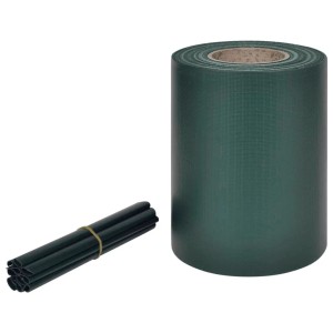 vidaXL Gartenzaun-Sichtschutz PVC 70×0,19 m Grün 41618
