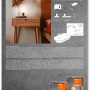Ledvance Tischleuchte Decor Holz, braun-schwarz, auf Nachttisch mit Deko.
