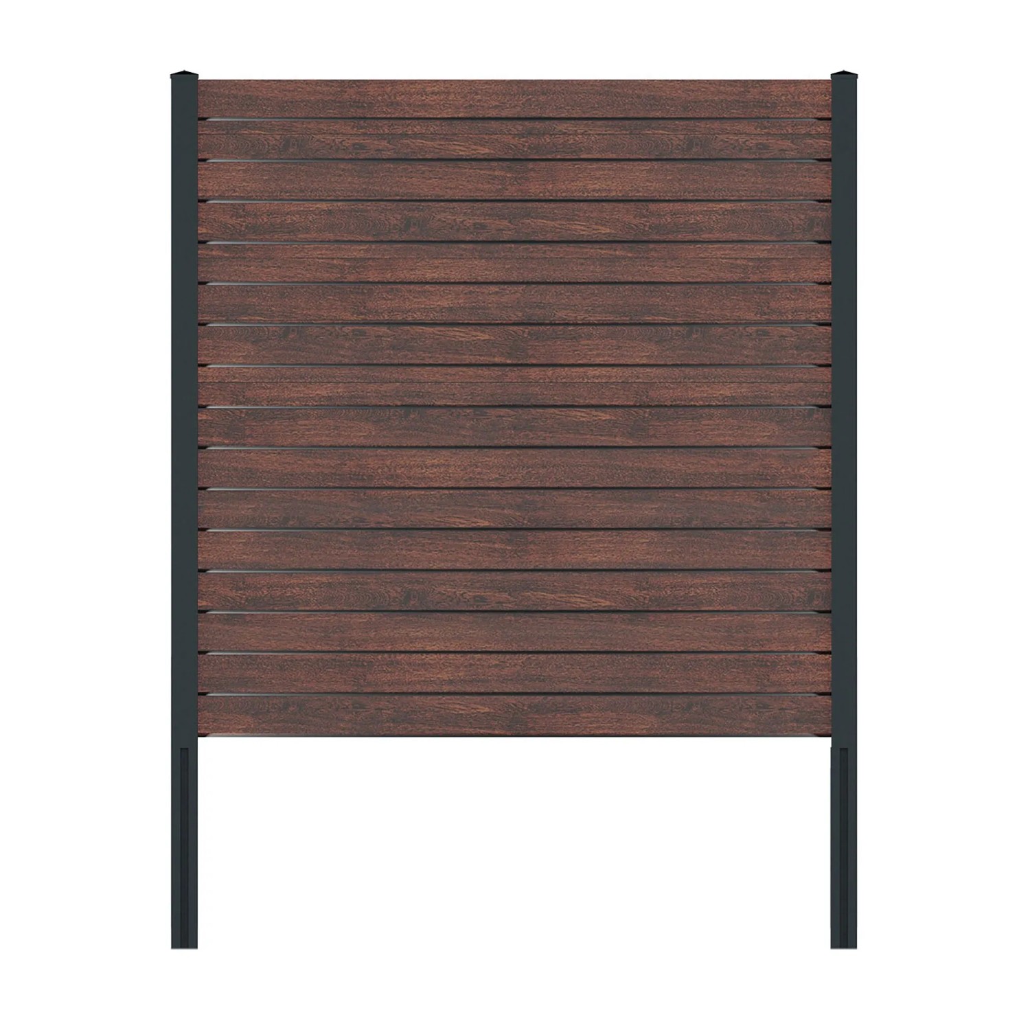 Vidual Sichtschutzzaun Pure 100 Darkoak 1,8 m x 33,68 m