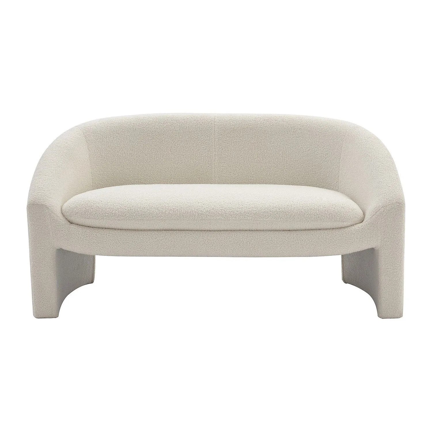 Vente-unique Sofa Ohne Schlafmöglichkeit Ossana Weiß 137 cm