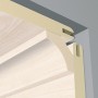 Hohlkehlleiste (22x22 mm, 2600 mm) zur Verkleidung von Innenecken.
