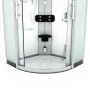 AcquaVapore D46-10M3-EC Dampfdusche 90x90 mit Glasfront, Regendusche und Massagedüsen.