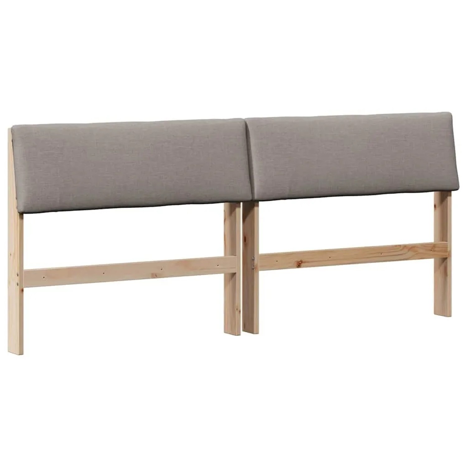 vidaXL Gepolstertes Kopfteil Taupe 180 cm Massives Kiefernholz 879107