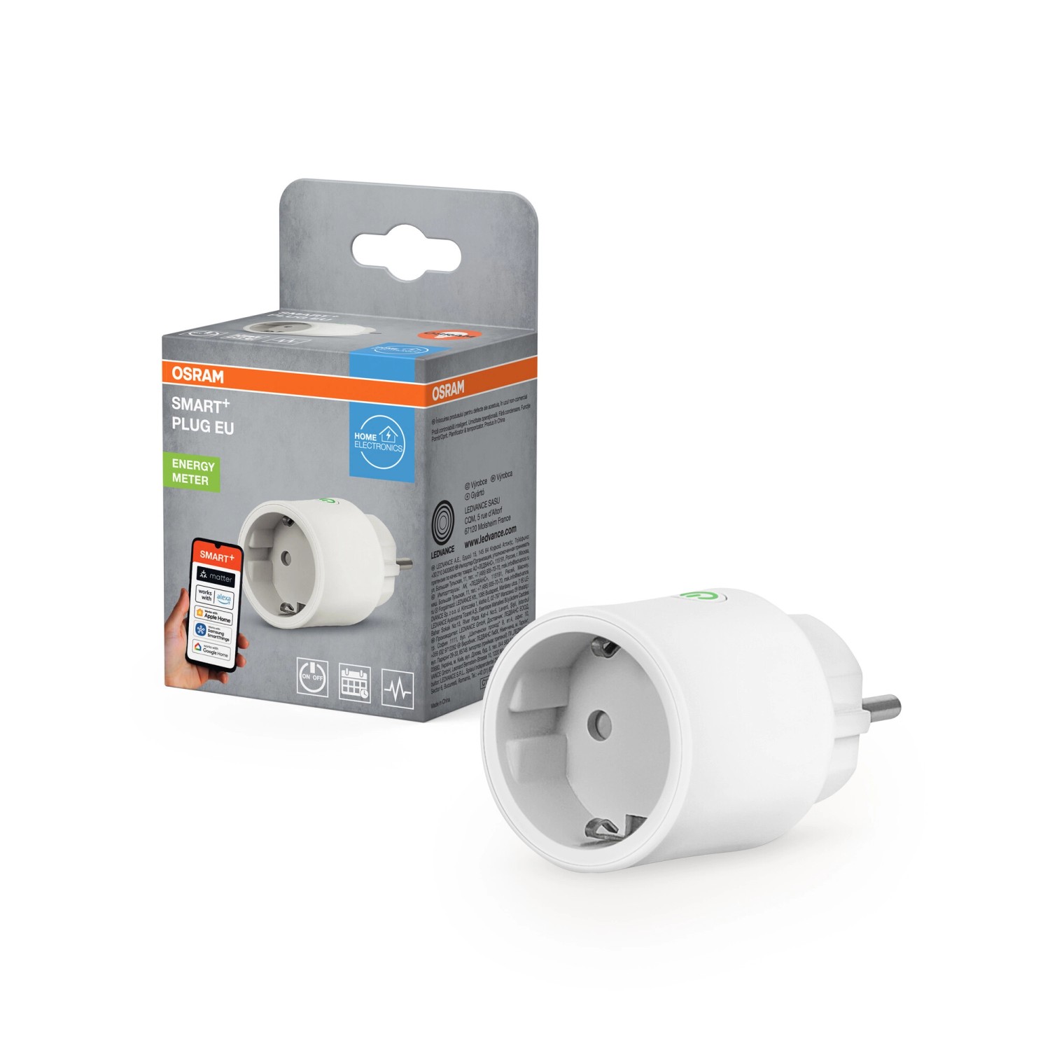 Osram Steckdose Smart+ WiFi Matter EU 8,24 cm x Ø 4,8 cm günstig online kaufen