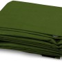 Zusammengefaltete, grüne Karat Abdeckplane 6x10m (240 g/m²) mit Ösen.