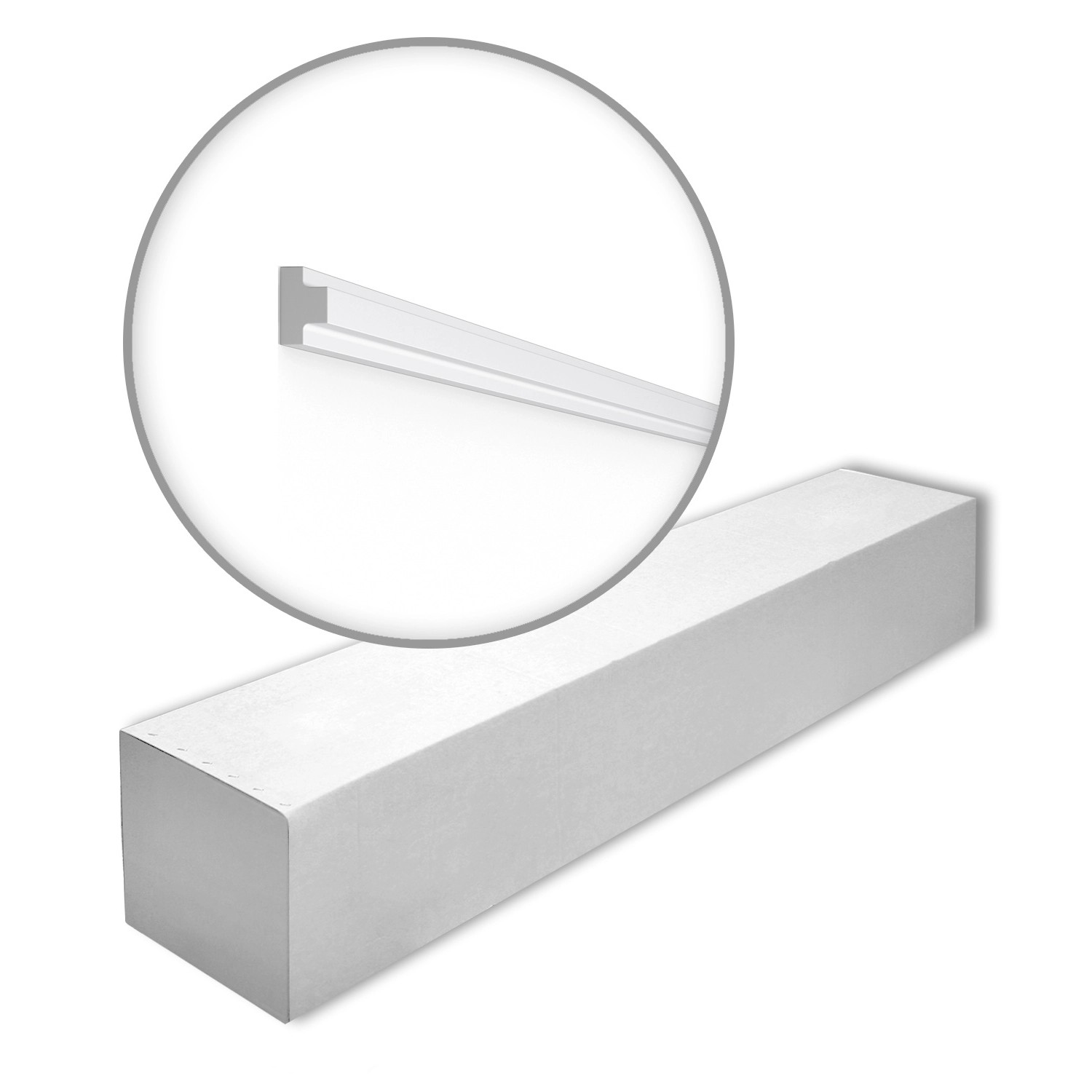 NOEL & MARQUET NMC T4-Box-10 NOMASTYL Wandleisten 1 Karton Set mit 10 Eckleisten 20 m Weiß