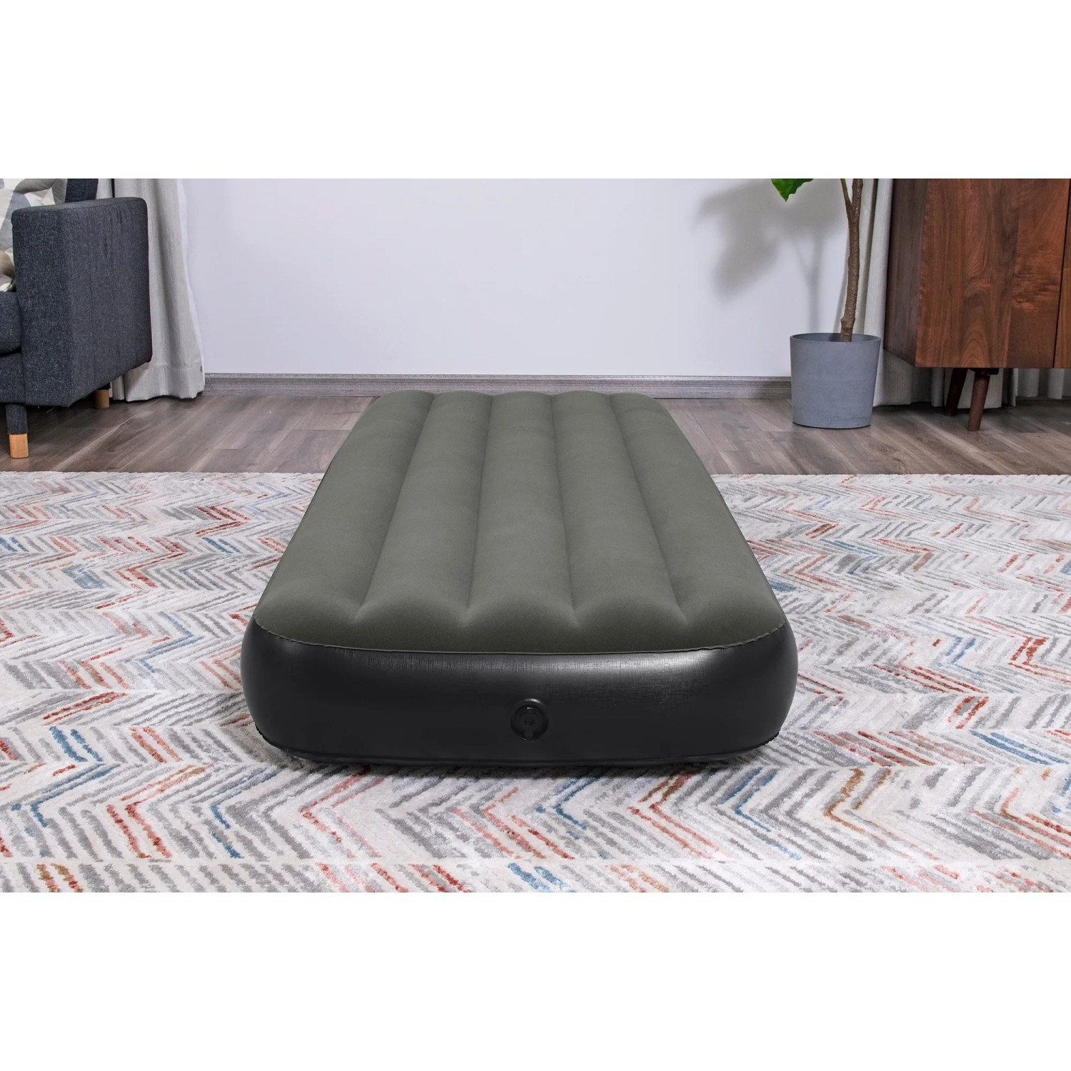 Bestway TriTech Luftbett für 1 Person, 185x76x25 cm, grau. Einzel-Luftmatratze für Camping oder Gäste.