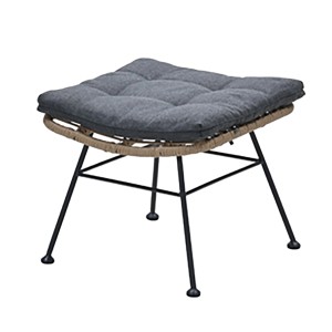 Garden Impressions Fußbank Mystic Grau für Luna & Libelle Sessel, Gartenstuhl Zubehör.