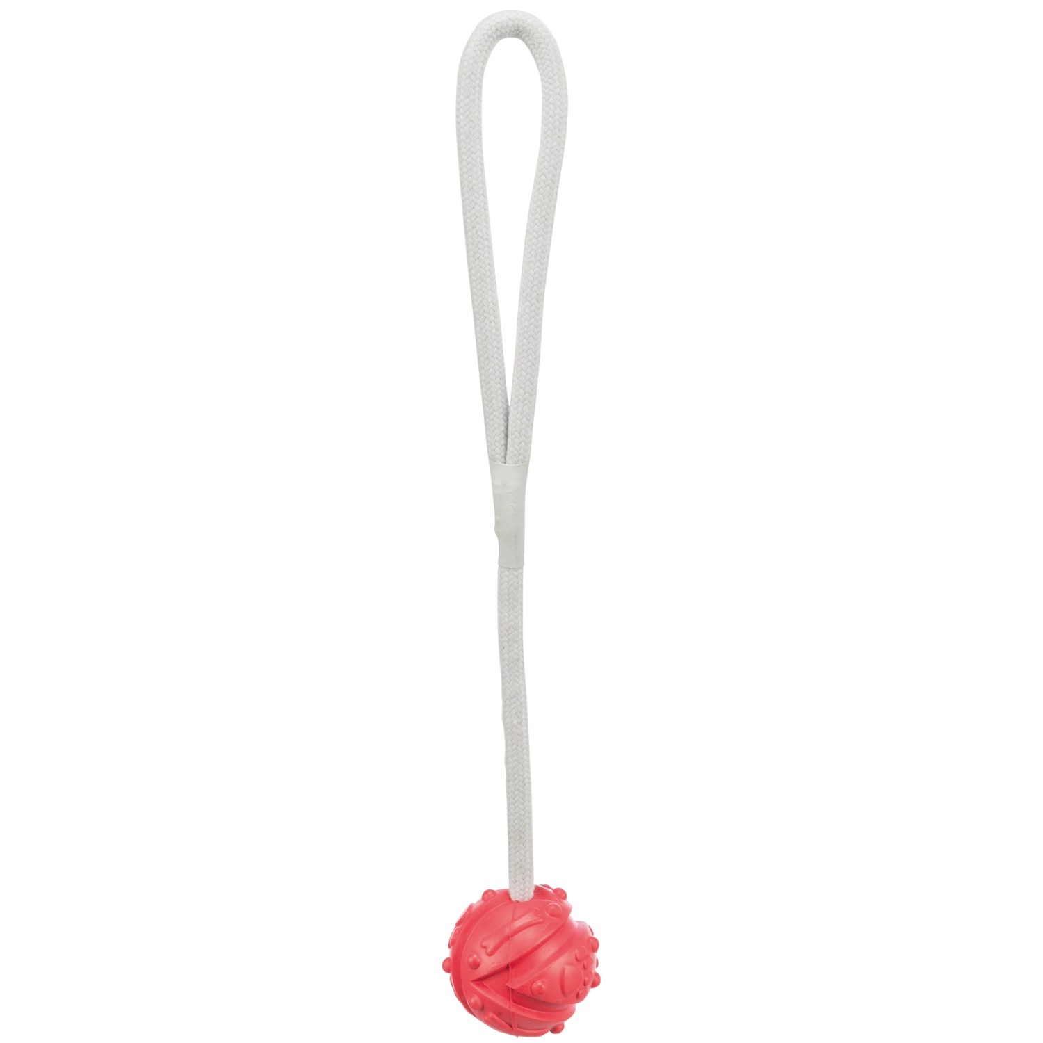 Jollypaw Aqua Toy Ball am Seil Naturgummi Ø 4,5 cm x 35 cm Rot