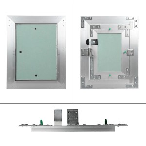 ECD Germany Revisionsklappe 150x200 mm mit Gipskarton-Einlage für Vorwandelemente.