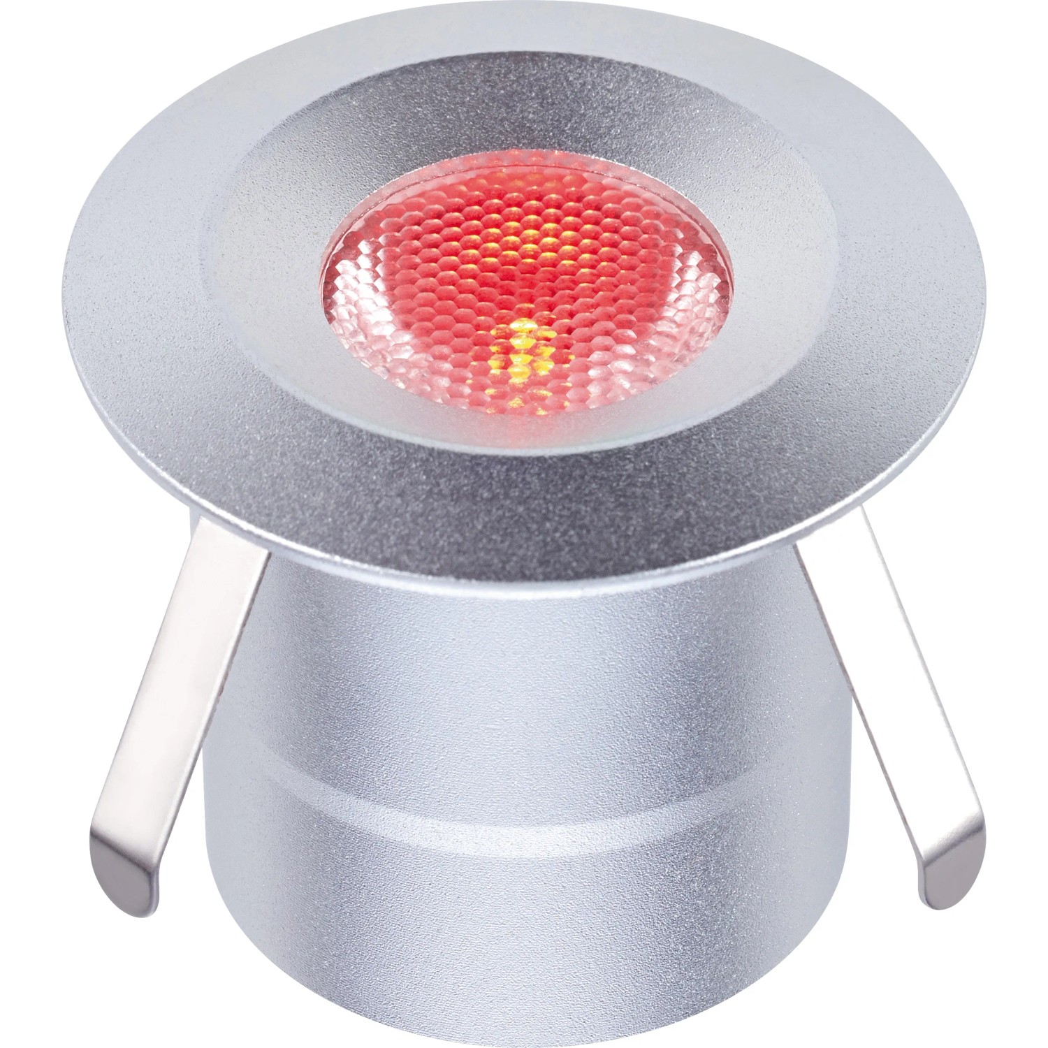 LED Bodeneinbauleuchte Budoni, silber, mit Farbwechsel (RGB), 5er Set.