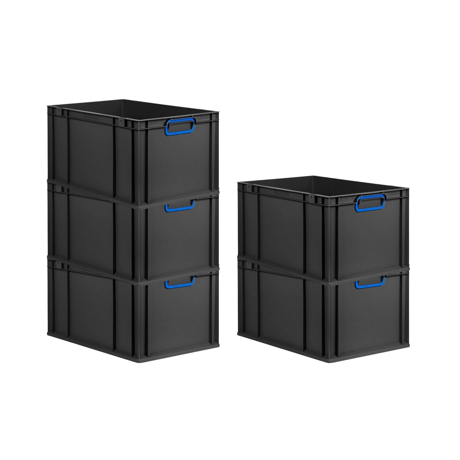 PROREGAL SparSet 5x Eurobox Nextgen Color HxBxT 32x40x60cm 65 Liter Griffe günstig online kaufen