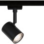 Schwarzer Paulmann Urail LED Spot Limba, 4W, an einem Schienensystem.