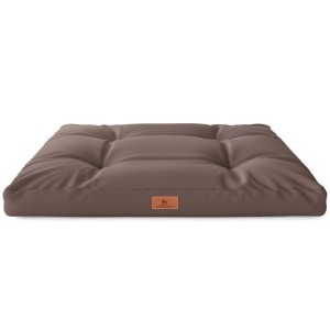 Knuffelwuff Hundekissen Gatsby Cordura, 65x90cm, braun. Robustes Hundebett für Komfort.