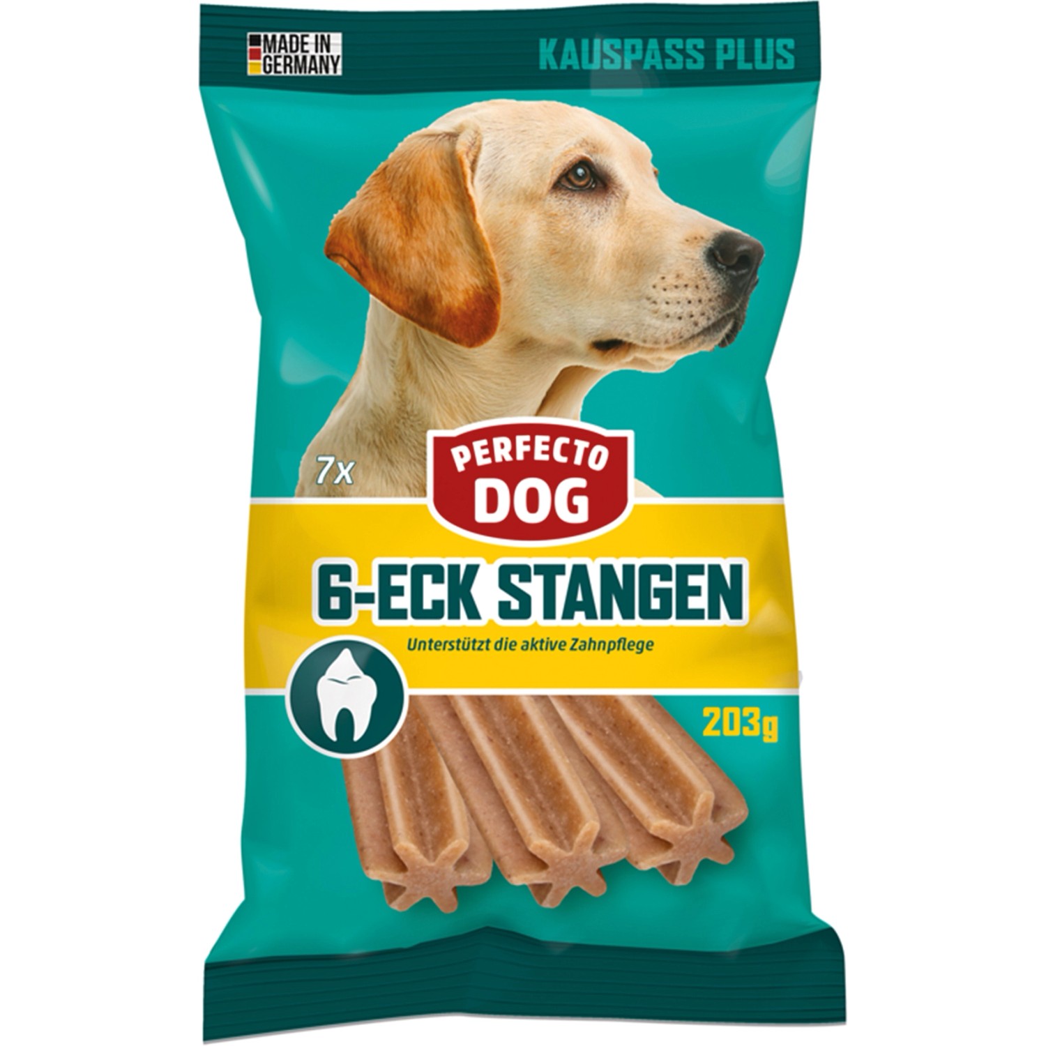 Perfecto Dog Kausticks für Hunde 6-Eck Stangen 203 g