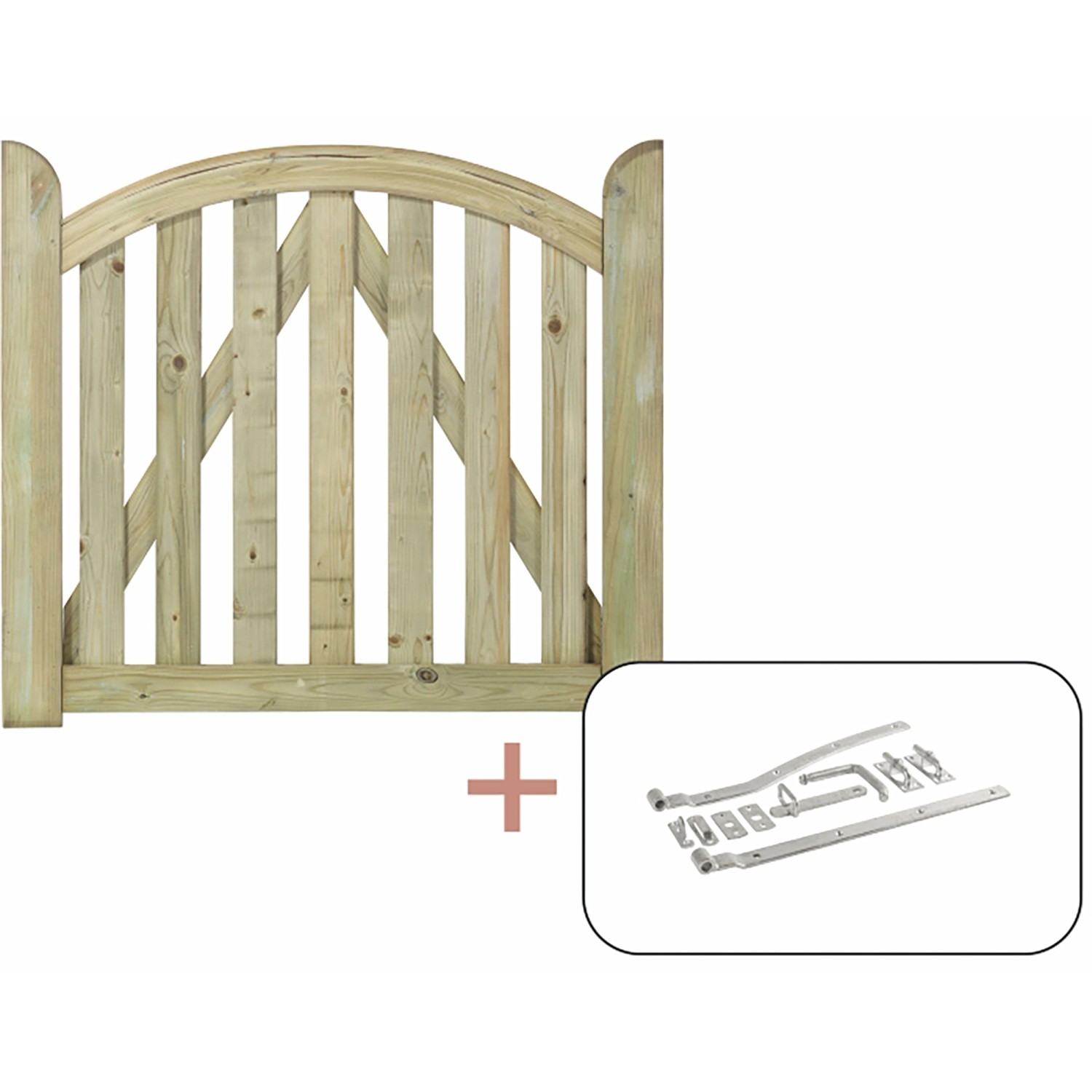 Einzeltor Ligno Nadelholz DIN R druckimprägniert 100 cm x 88/86 cm günstig online kaufen