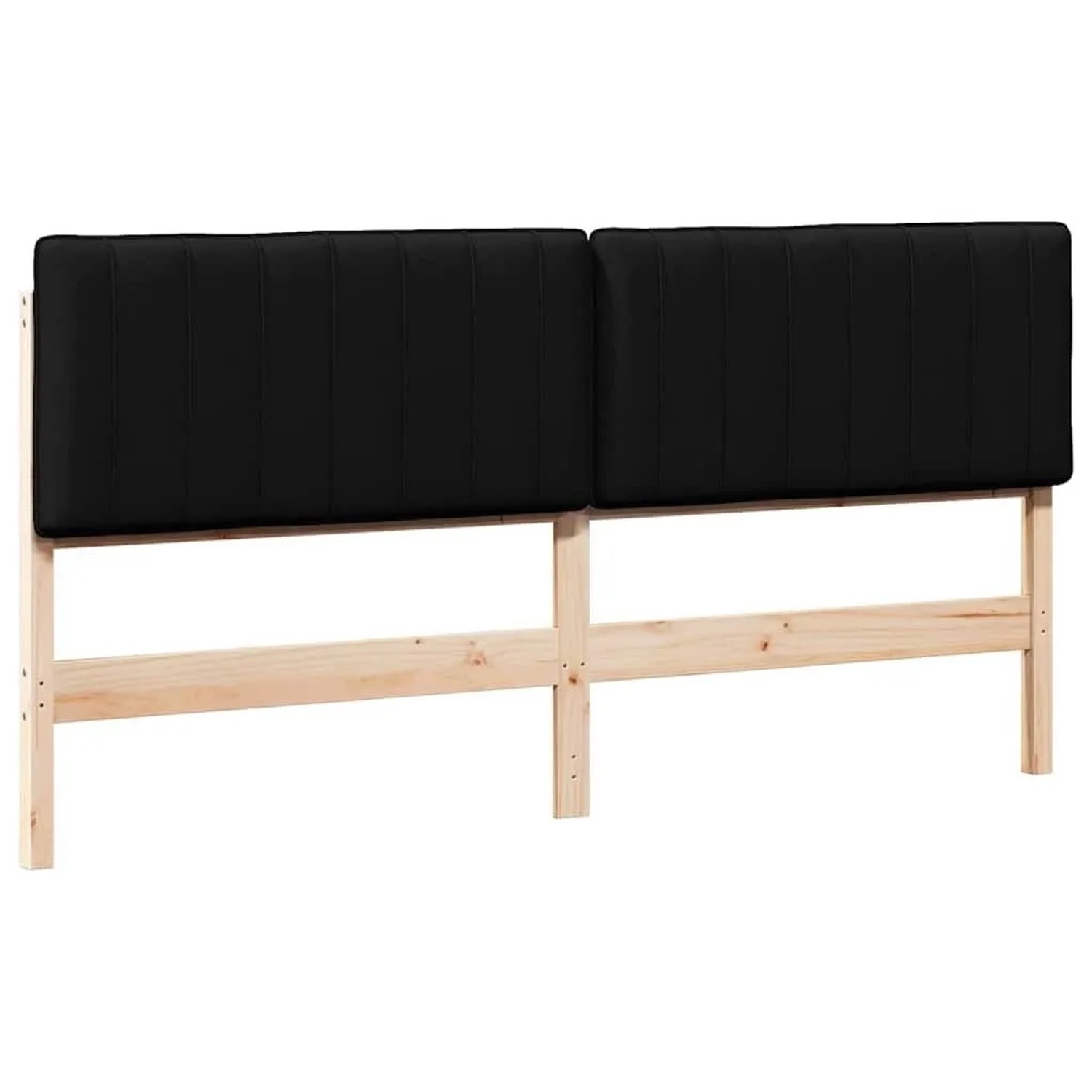 vidaXL Gepolstertes Kopfteil mit Kopfteil Braun und Schwarz 200 cm 880160