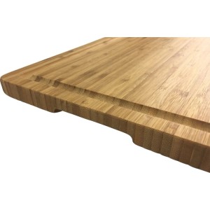 Grillfürst Schneidebrett und Premium Damast Hochmesser Set