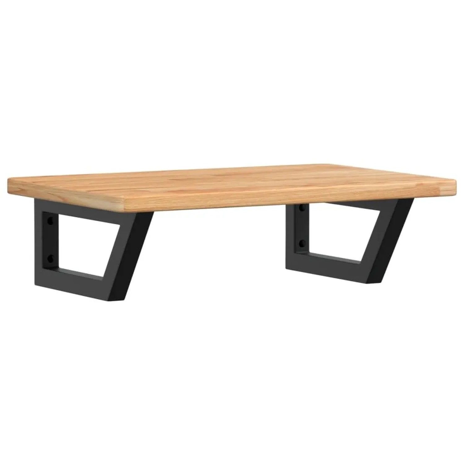 vidaXL Waschtischplatte mit Halterung Stahl und Massivholz Eiche 3302343 günstig online kaufen