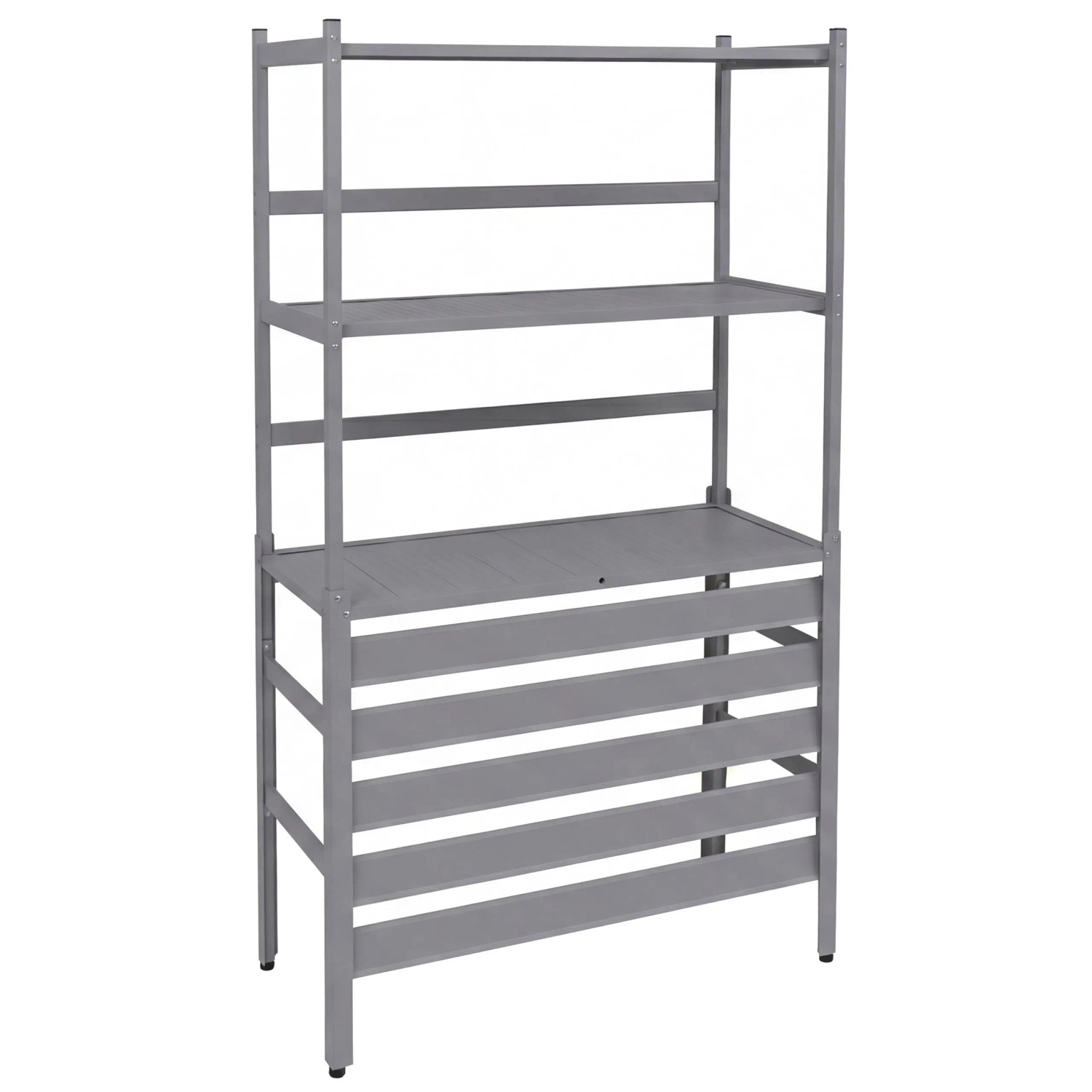 PROREGAL Aluminium Verkleidung Für Klimaanlage Wärmetauscher HxBxT 163x90x38cm Abdeckung Schutzgitter Regal Grau