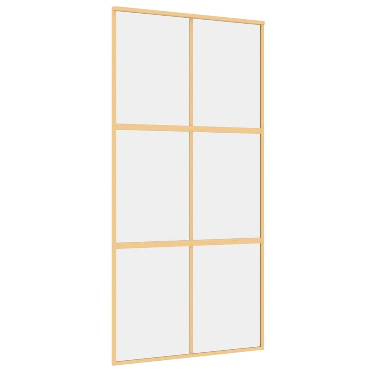vidaXL Schiebetür Golden 102,5x205 cm ESG-Klarglas und Aluminium 155156 günstig online kaufen