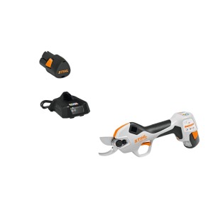 Stihl Akku-Astschere ASA 20 Set mit Akku AS 2 und Ladegerät AL 1 in Orange.