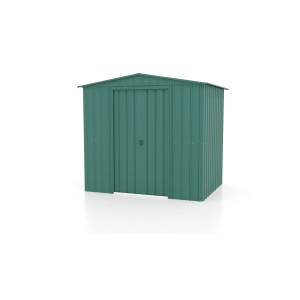 Globel Metall-Gerätehaus Jade, 4,1 m², feuerverzinkt, mit Doppeltür für Gartengeräte und Werkzeug.