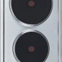Respekta Kochmulde KM9111EN für Küchenzeile, Edelstahl, 2 Kochplatten.