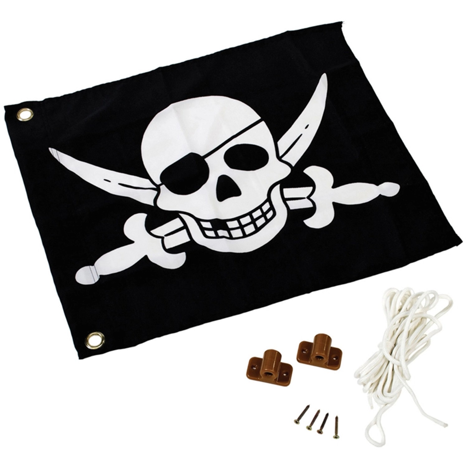 Axi Piraten Fahne mit Hisssystem 45 x 1 x 55 cm