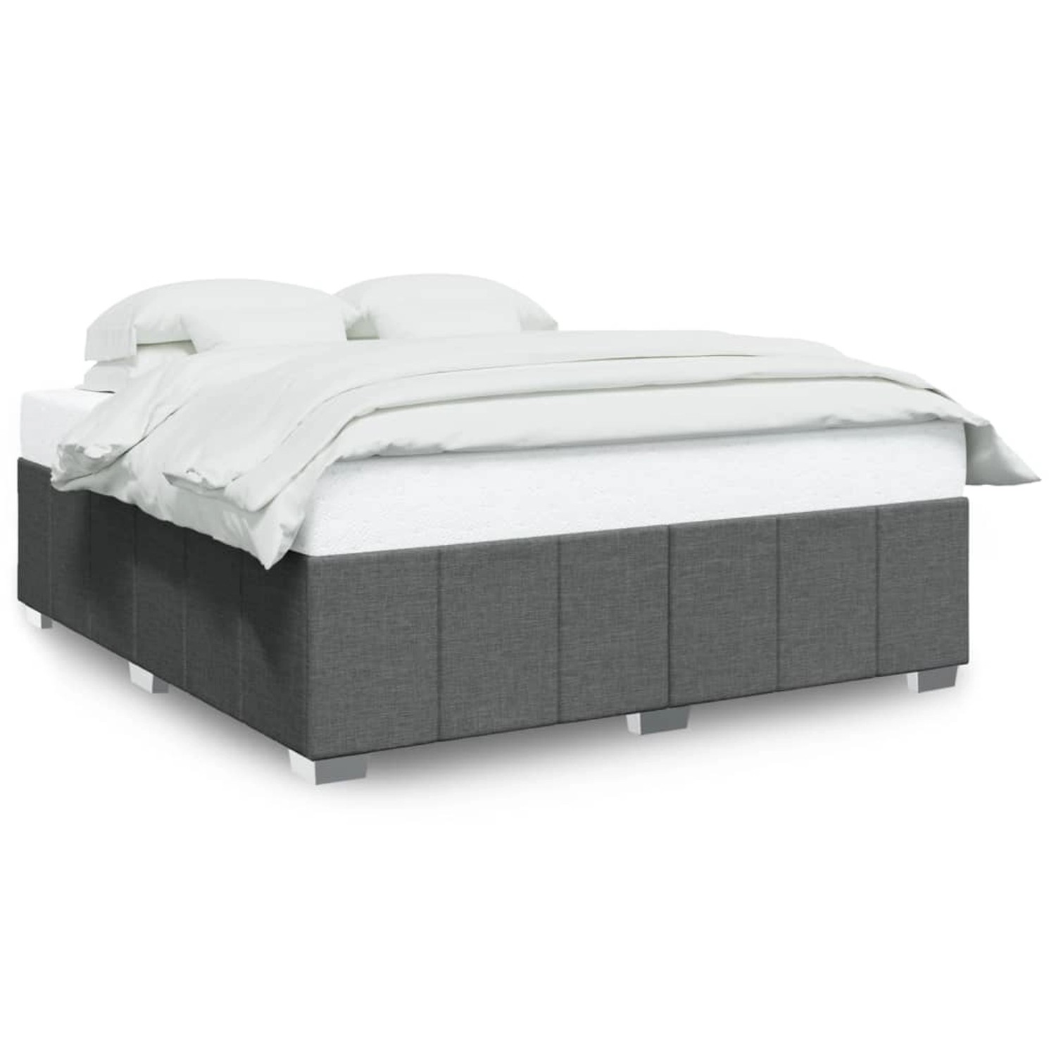 vidaXL Bettgestell ohne Matratze Dunkelgrau 180x200 cm Stoff 3284854 günstig online kaufen