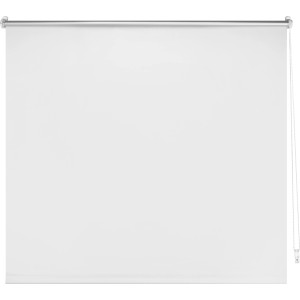 Weißes Thermo-Rollo Manresa, 120x175 cm, mit Kettenzug für Sicht- und Sonnenschutz.