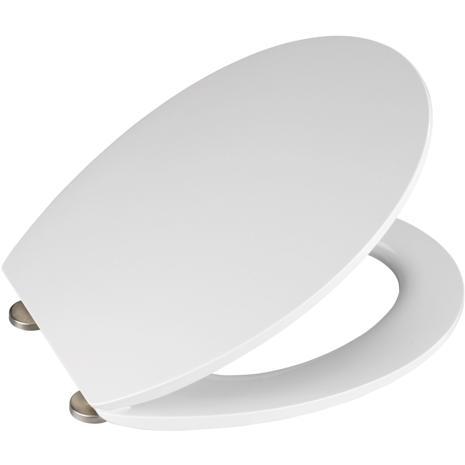 Wenko Premium WC-Sitz Mora aus Duroplast, weiße Klobrille mit Absenkautomatik.