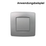 TEM MODUL PLUS 3-Fach UP Rahmen Silber Matt Soft_3