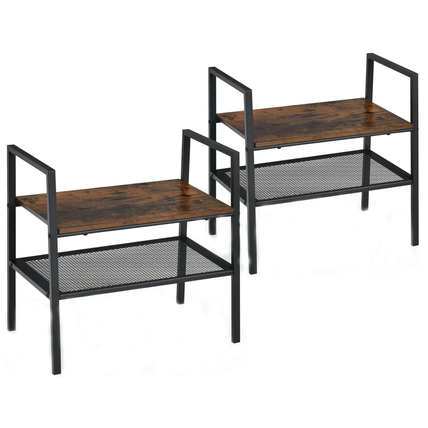 Costway 2-Set 2-Stöckiges Lagerregal günstig online kaufen