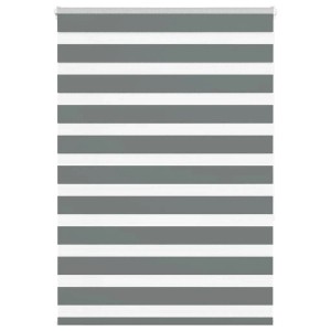 vidaXL Doppelrollo Dunkelgrau 110x150 cm Stoffbreite 105,9 cm Polyester 4014133