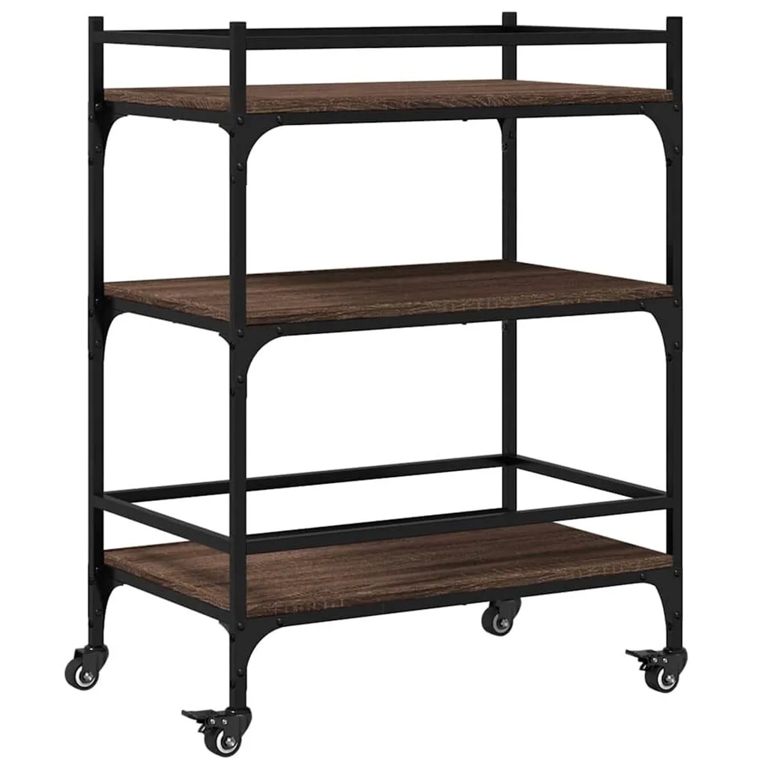 vidaXL Küchenwagen Braun Eichen-Optik 65x40x86,5 cm Holzwerkstoff 842400