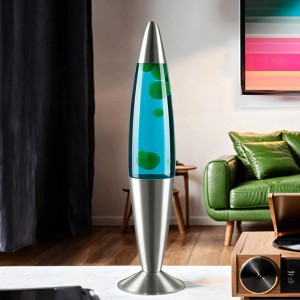 EASYLIGHT Lavalampe Grün Blau 42 cm Hoch mit Leuchtmittel Jenny