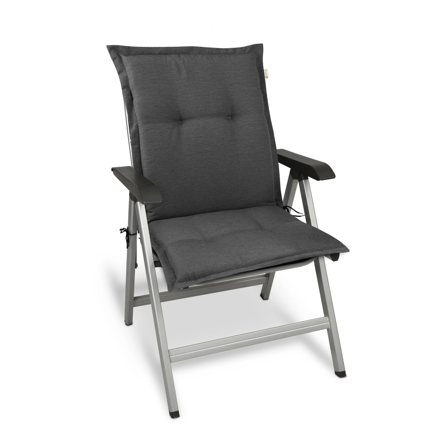 Beautissu HighLux NL Niederlehner Gartenstuhlauflage, 105x50x7cm, Anthrazit