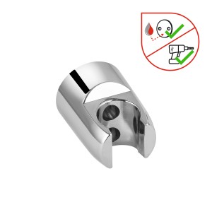 Verchromter Wand-Brausehalter (40 mm) zur einfachen Anbringung der Handbrause.