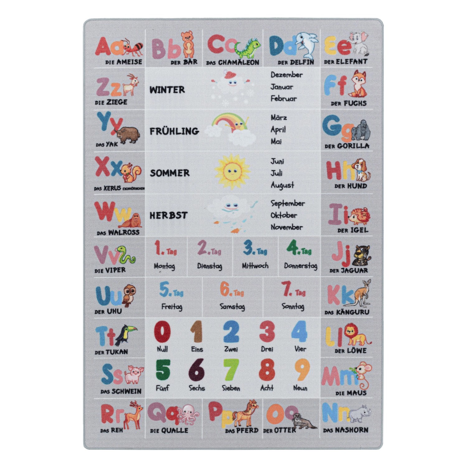 Thumbnail - Ayyildiz Kinderteppich Play 2904 Grau 100 cm x 150 cm