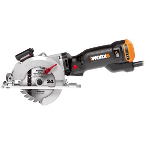 Worx Kompakt-Handkreissäge WX437 (800 W) mit Laserguide für präzise Schnitte.