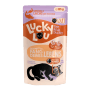 Lucky Lou Katzen-Nassfutter Adult Geflügel & Lachs, 125g Packung.