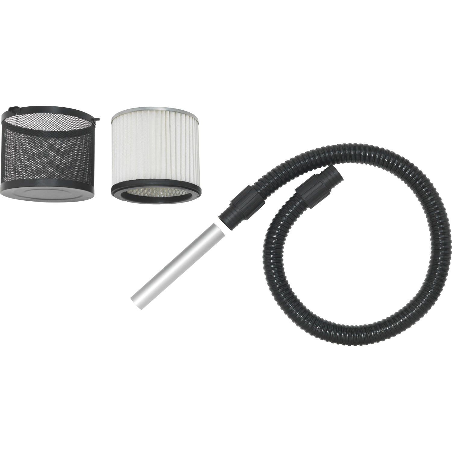 Zubehör für Aschesauger: Filter, Sieb, Saugrohr und Schlauch für AS-20/1200 A.
