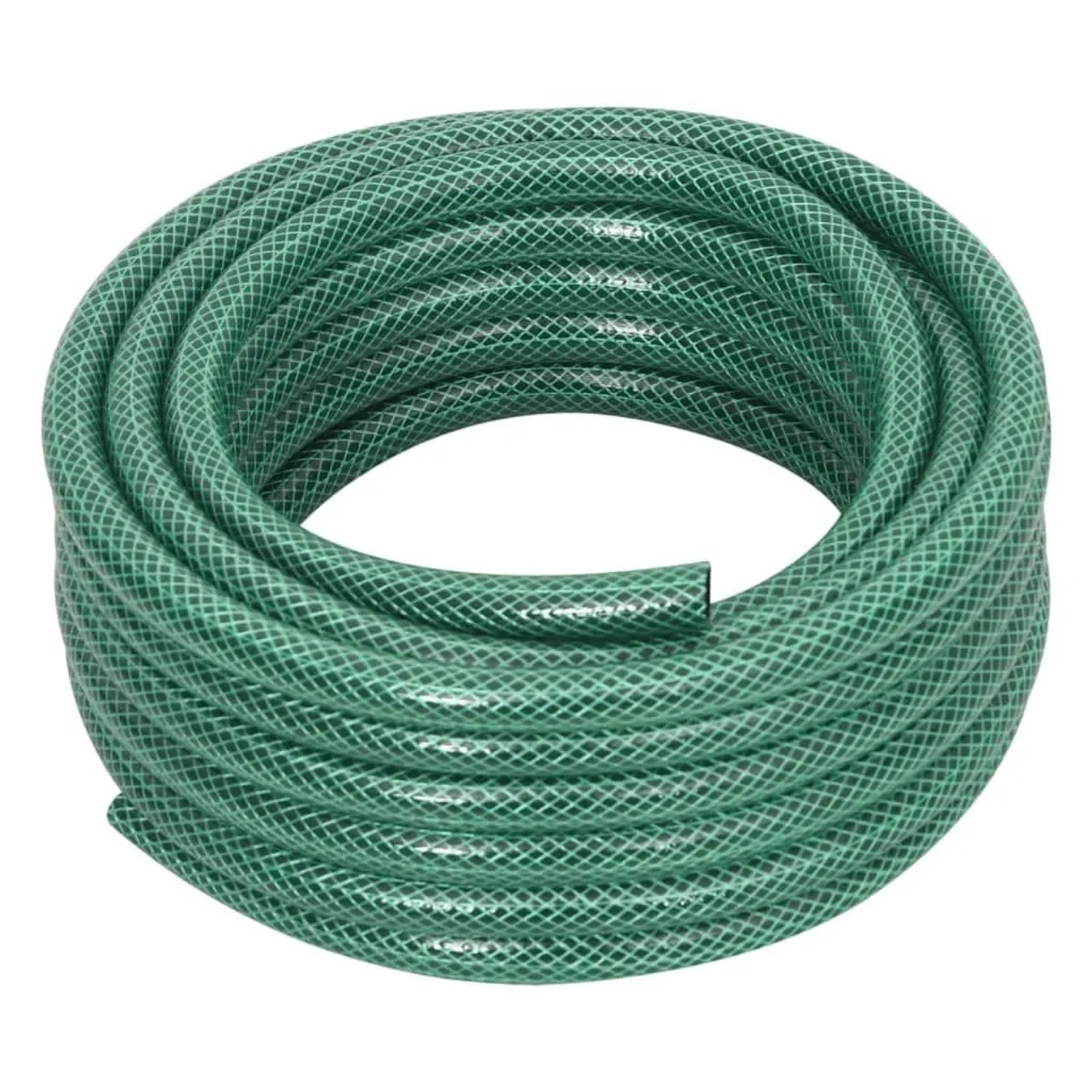 vidaXL Gartenschlauch mit Kupplung-Set Grün 30 m PVC 154372